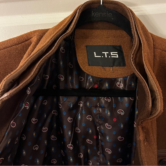 LTS Brown Wool Winter Coat - Picture 3 of 3